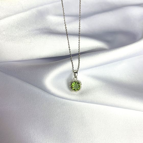 Серебряная подвеска с султанитом 2.153ct