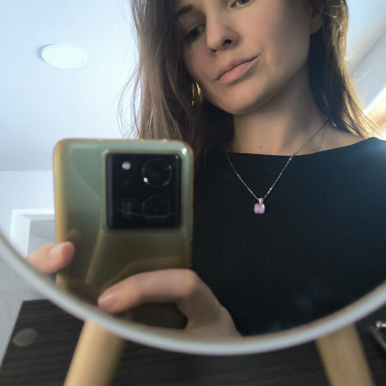 Серебряная подвеска с фианитами