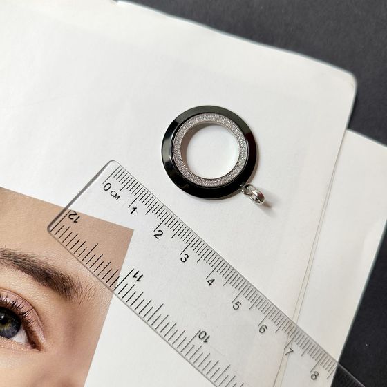 Серебряная подвеска с керамикой