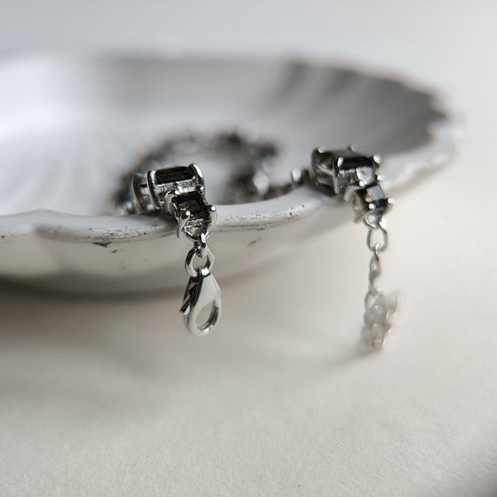 Серебряный браслет с раухтопазом (дымчатым кварцем) 11.23ct