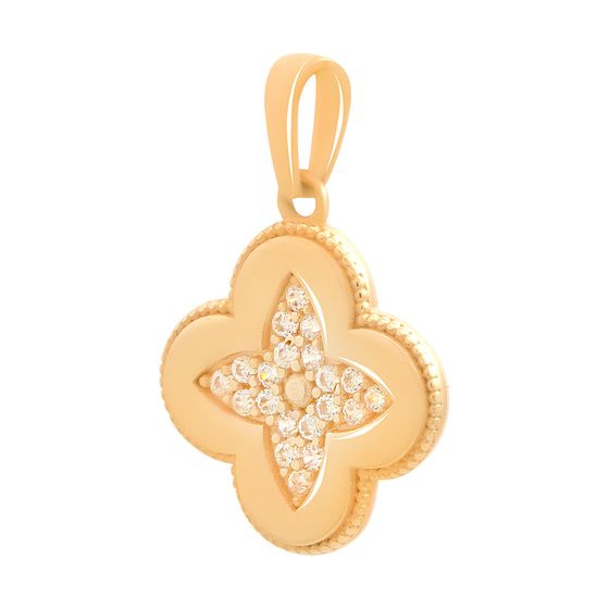 Золота підвіска з фіанітами 0.17ct