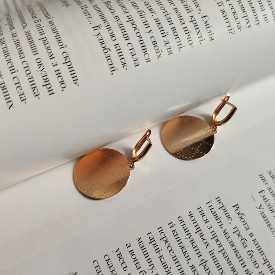 Золотые серьги без камней