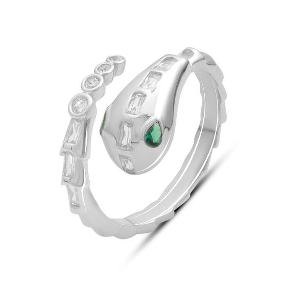 Серебряное кольцо с фианитами