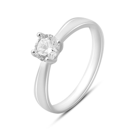 Silver Ring with Fianites