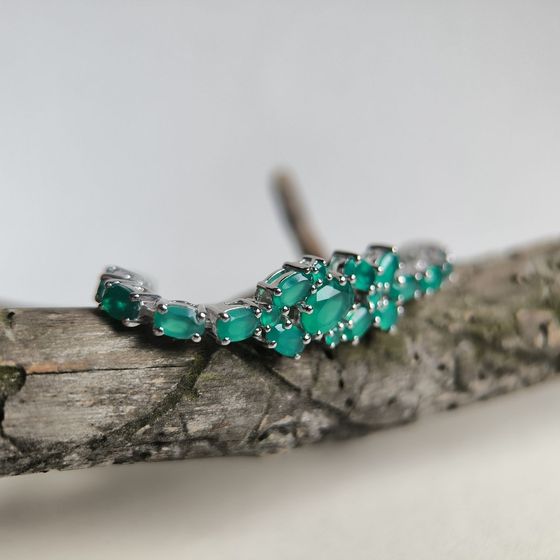 Sterling silver bracelet with agate 7.385ct