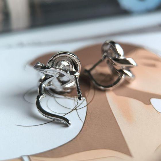 Срібні сережки без каменів