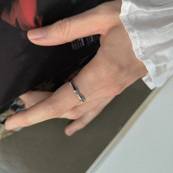 Silver ring without stones