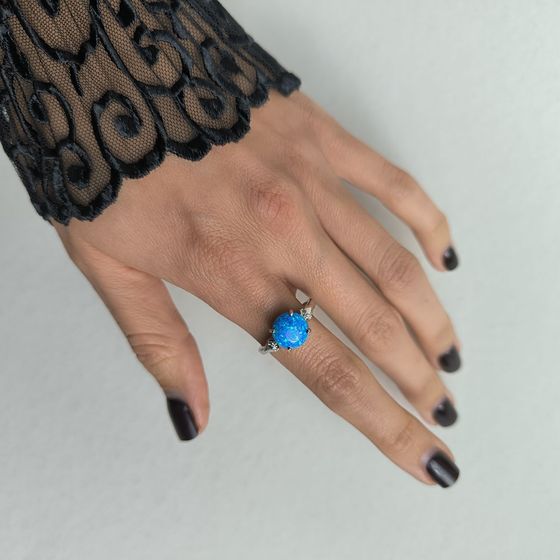 Серебряное кольцо с опалом 1.668ct