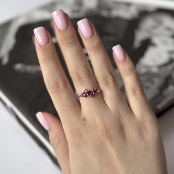 Серебряное кольцо с рубином 1.162ct