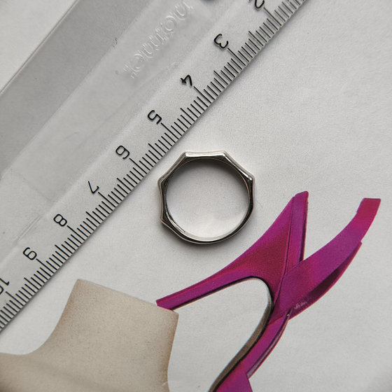 Silver ring without stones