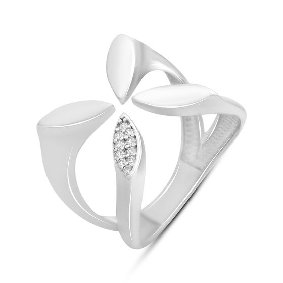 Серебряное кольцо с фианитами