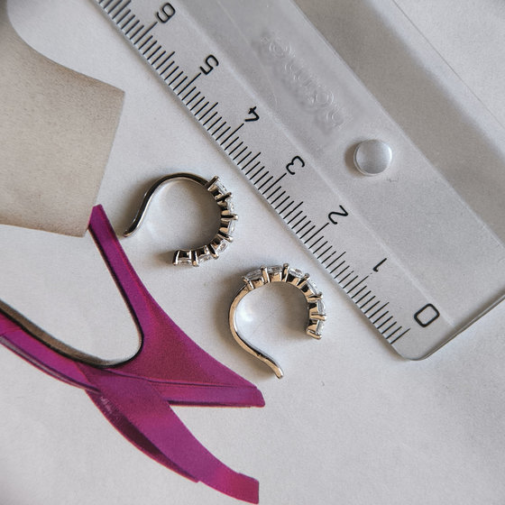 Серебряные серьги с фианитами