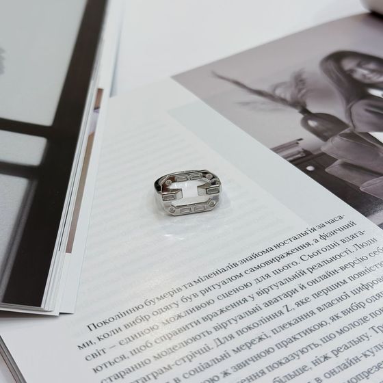 Silver Ring with Fianites