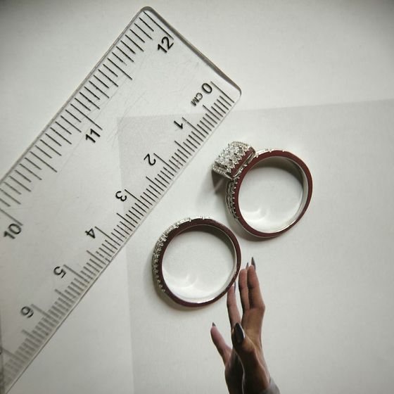 Silver Ring with Fianites