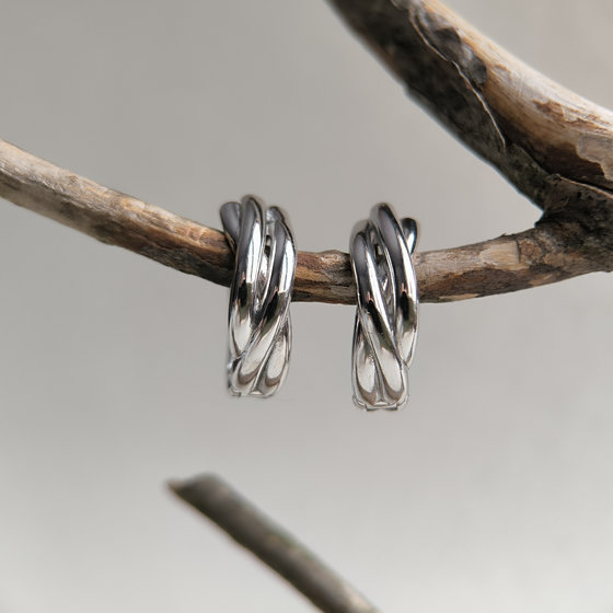 Серебряные серьги без камней