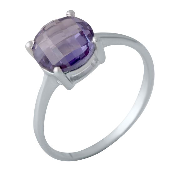 Silver ring with alexandrite