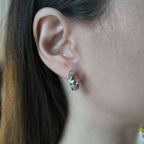 Серебряные серьги без камней