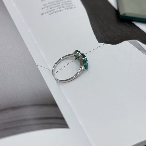 Серебряное кольцо с агатом 1.533ct