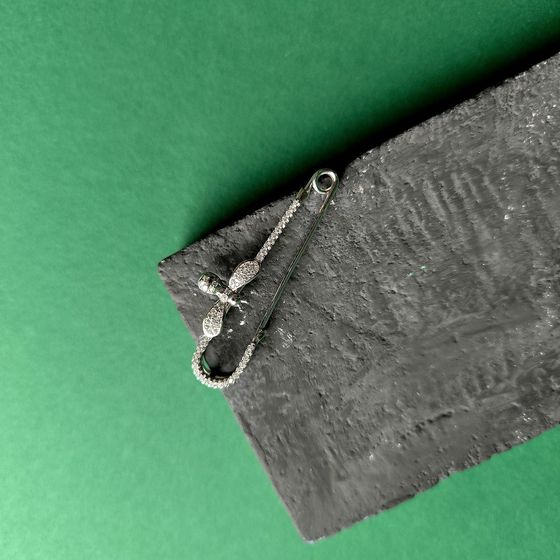 Серебряная подвеска с фианитами