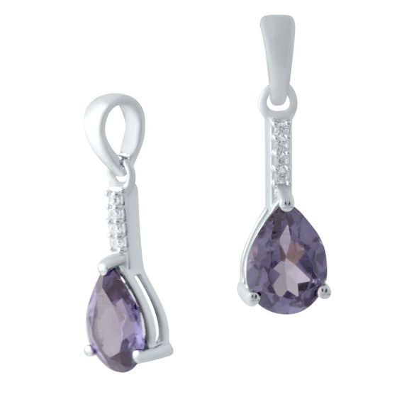 Серебряная подвеска с александритом 2.16ct