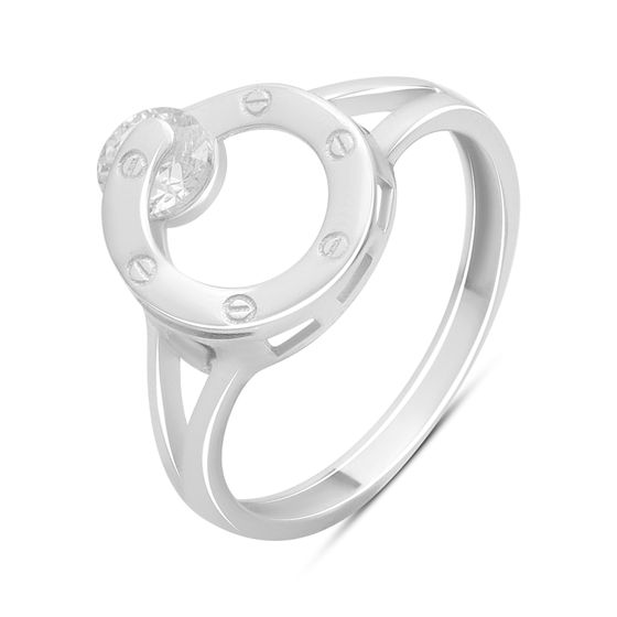 Gold ring with 0.3ct phianites