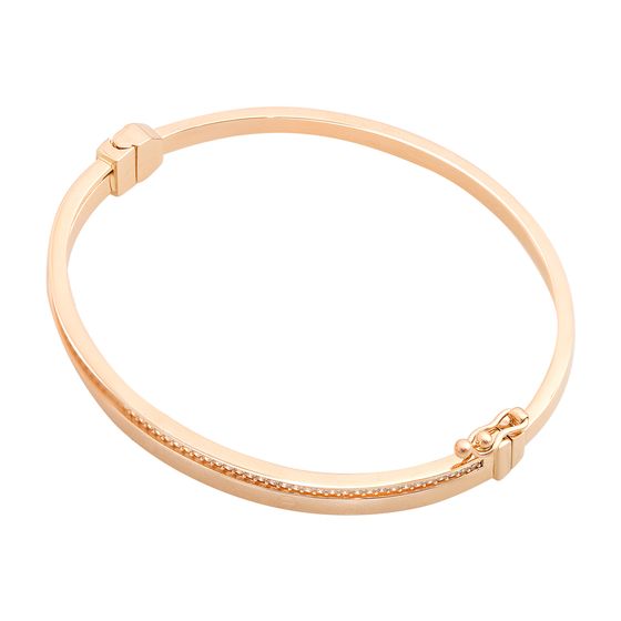 Золотой браслет с фианитами 0.62ct