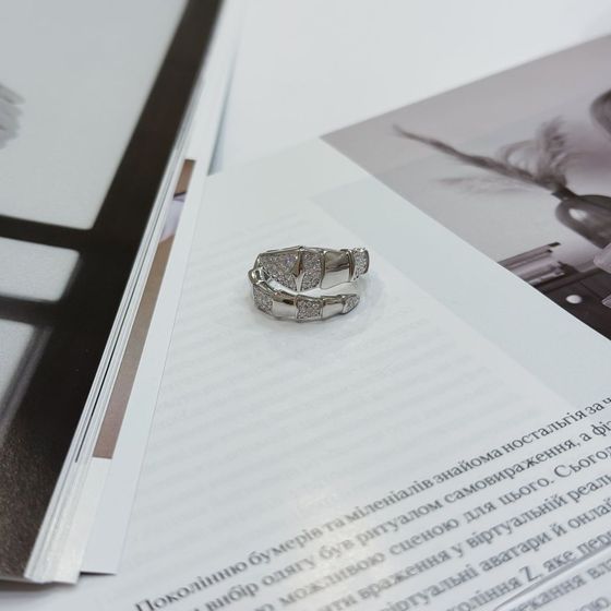 Silver Ring with Fianites