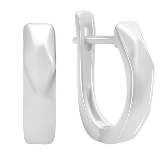 Серебряные серьги без камней