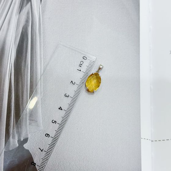 Серебряная подвеска с цитрином nano 5.25ct