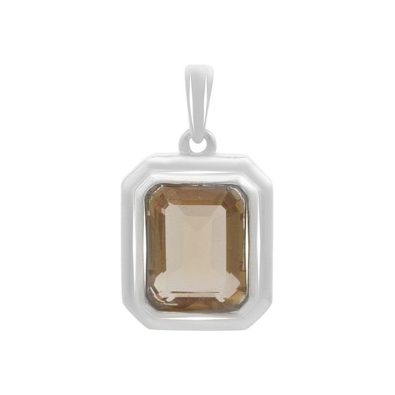 Серебряная подвеска с султанитом 3.275ct