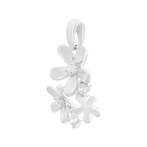 Серебряная подвеска с фианитами