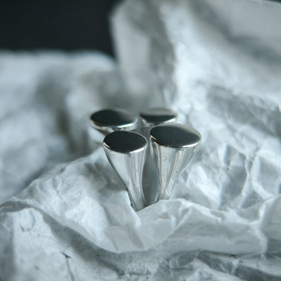 Silver ring without stones