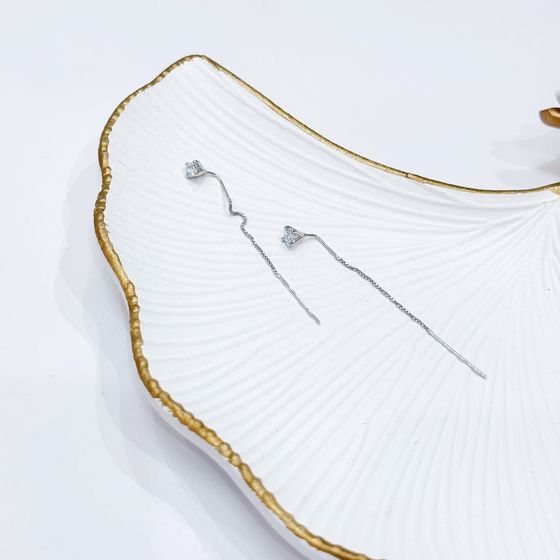 Срібні сережки з топазом 0.619ct