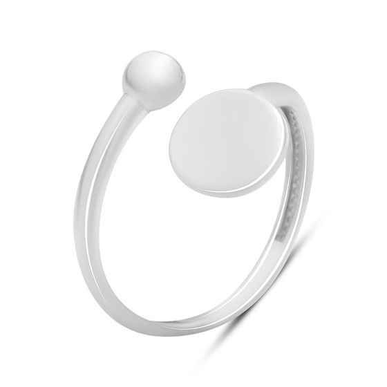 Silver ring without stones