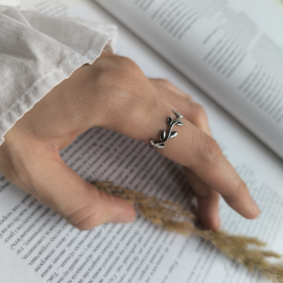 Silver ring without stones