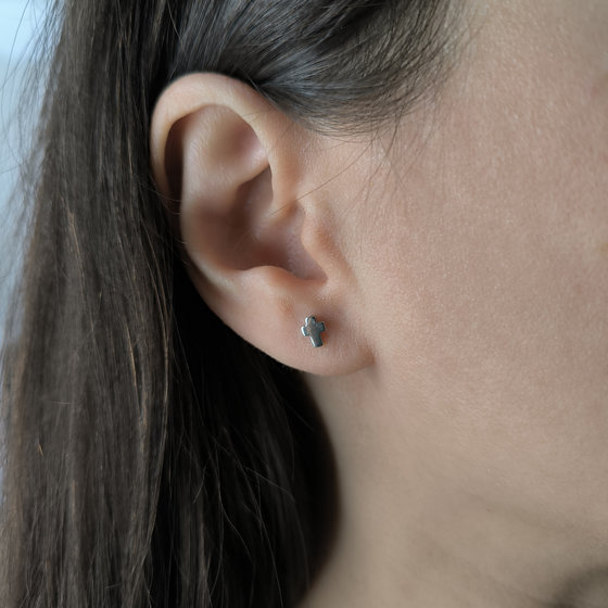 Серебряные серьги без камней