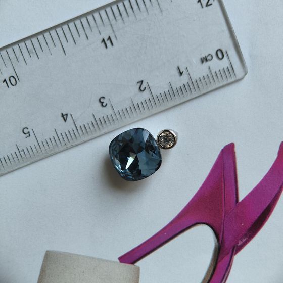 Серебряная подвеска с фианитами