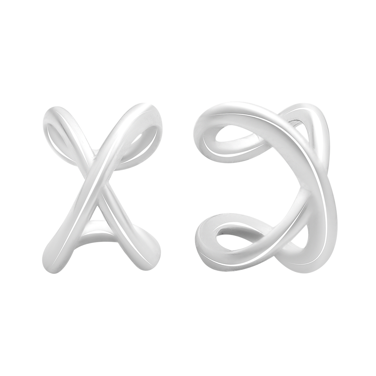 Серебряные серьги без камней