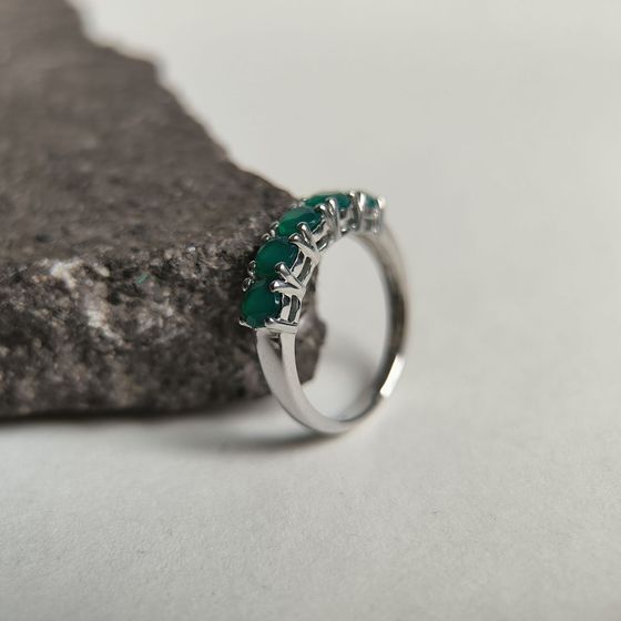 Серебряное кольцо с агатом 1.1ct