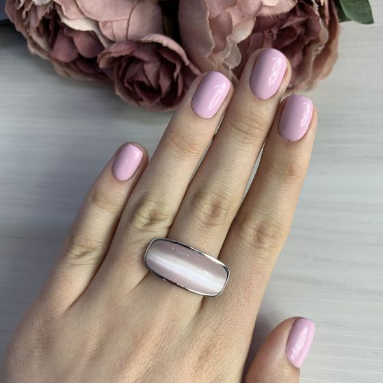 Серебряное кольцо с кошачим глазом