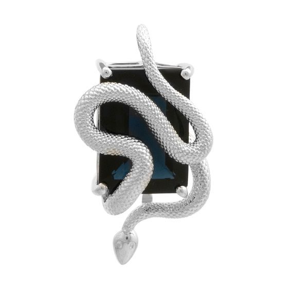 Срібна підвіска із сапфіром nano 5.707ct