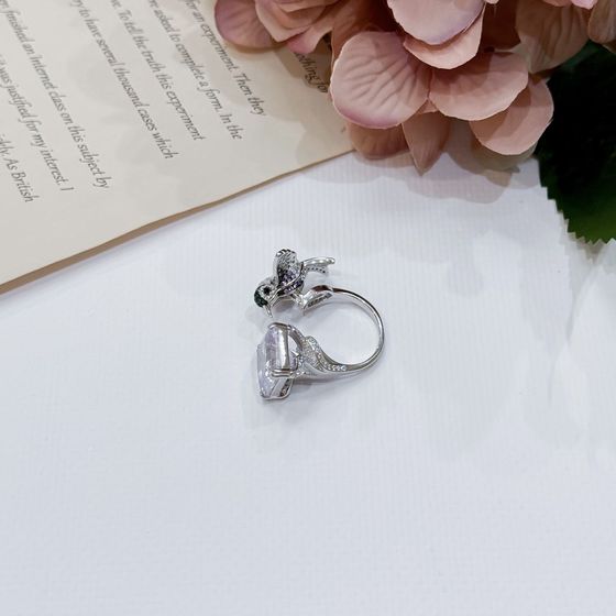 Silver Ring with Fianites