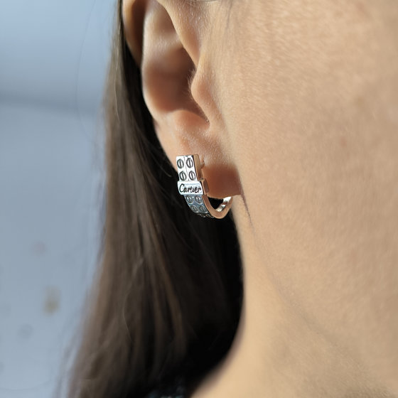 Серебряные серьги без камней