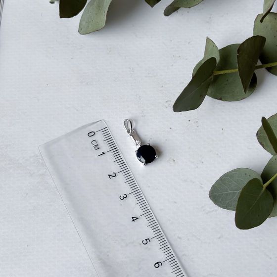 Серебряная подвеска с сапфиром 2.503ct