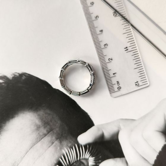 Silver Ring with Fianites