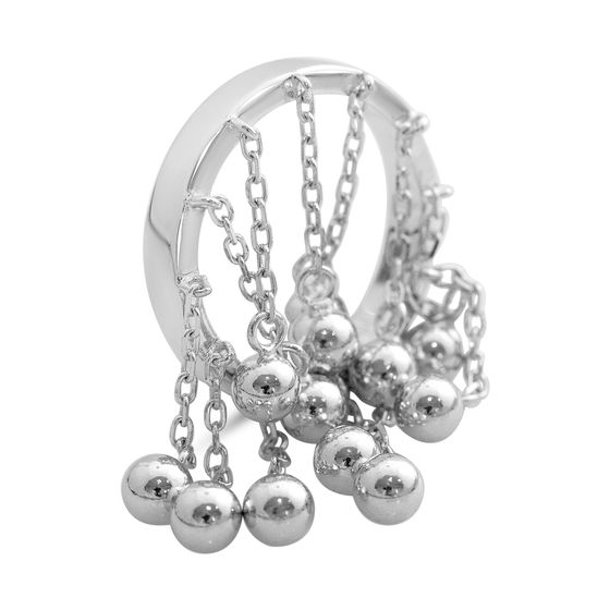 Silver ring without stones