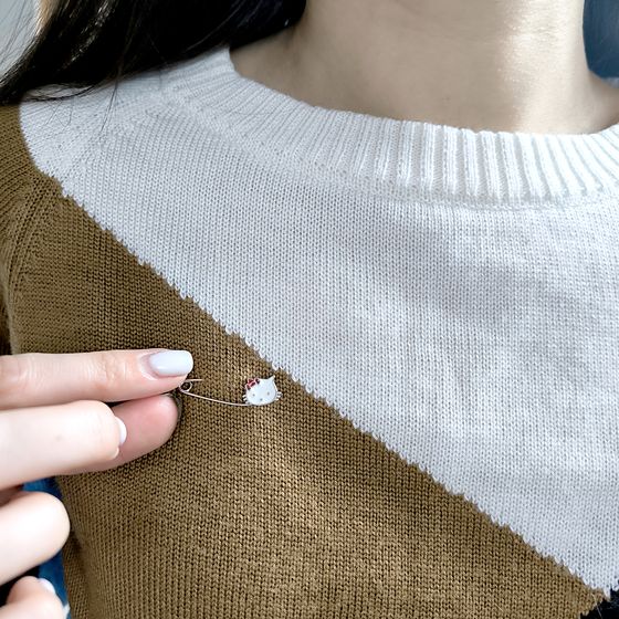 Серебряная подвеска с емаллю