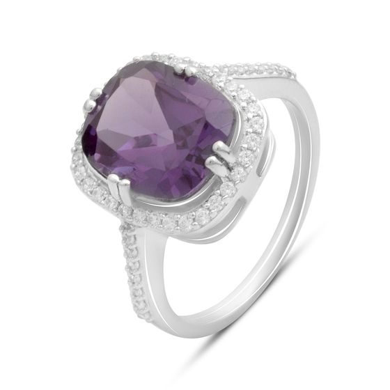 Серебряное кольцо с александритом 6.948ct