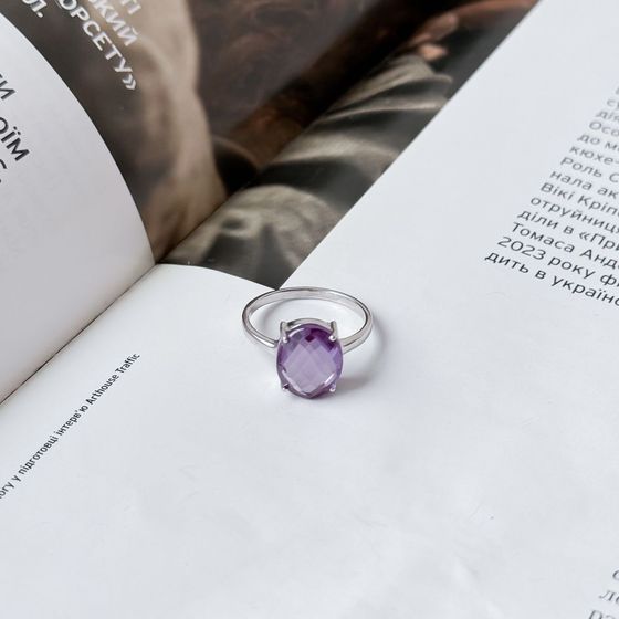Серебряное кольцо с александритом