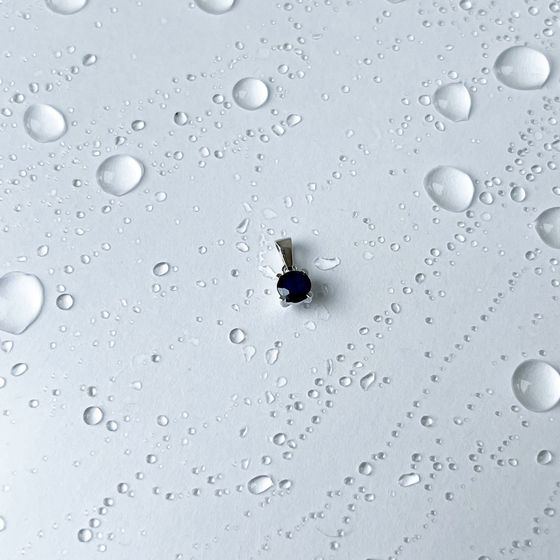 Серебряная подвеска с сапфиром 0.655ct
